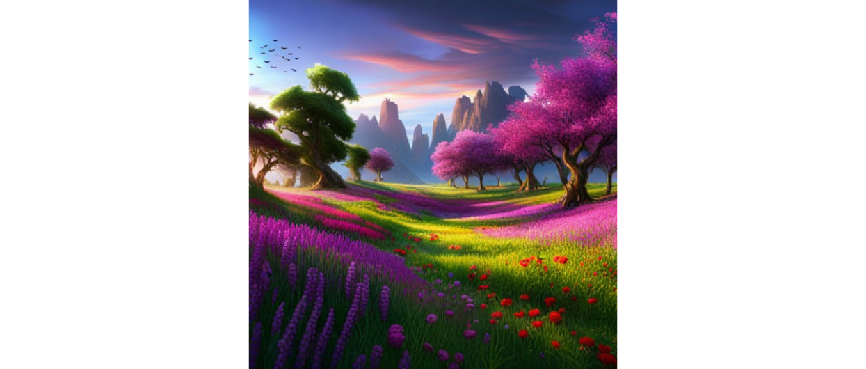 Beautiful flower meadow