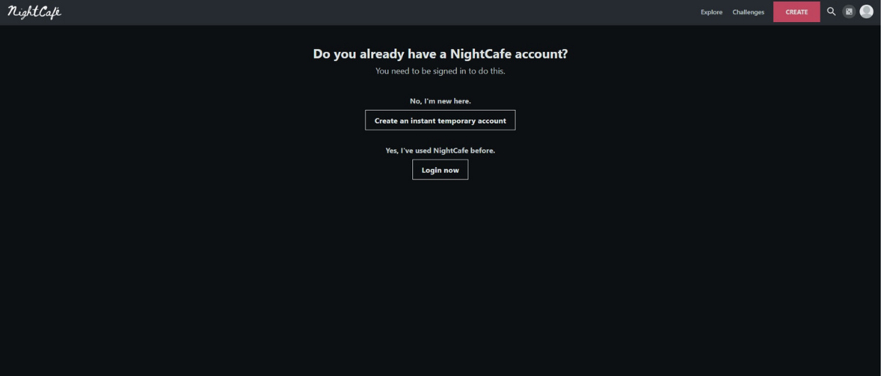 Create an account