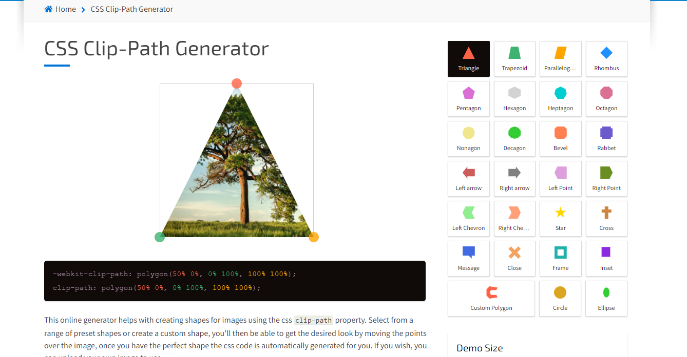 CSS Clip-path Maker